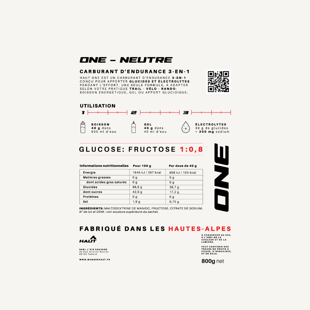 ONE – Carburant d'endurance 3-en-1